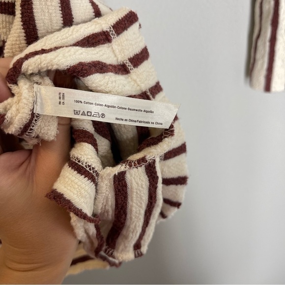 Intimately Free People Come On Over Tunic Dress Cotton White Red Striped Size S - Picture 13 of 13